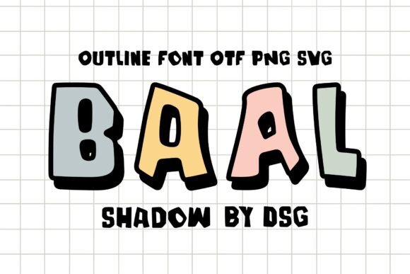 Baal Shadow: The Bold Display Font for Unforgettable Designs