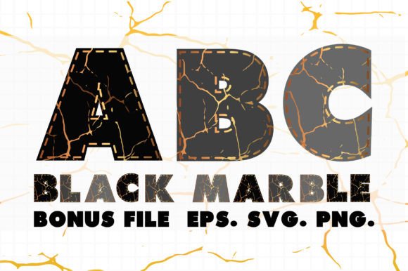 Black Marble Font: Luxury Meets Creative Design