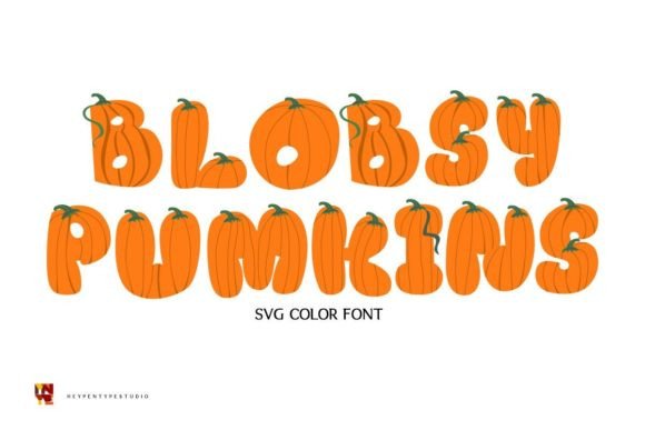 Blobsy Pumpkins: A Playful Color Font for Vibrant Design