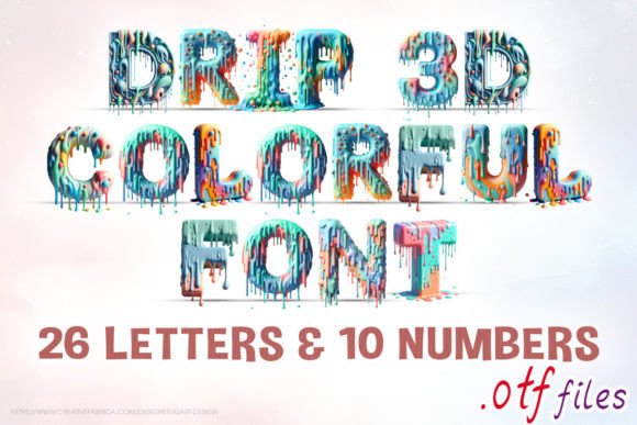 Drip 3D Colorful: A Playful Asset for Modern Design