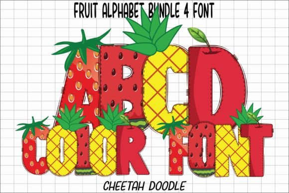 Fruit Alphabet: A Fun Color Font for Creative Projects
