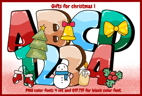Gifts for Christmas 1: A Festive Alphabet & Number Set