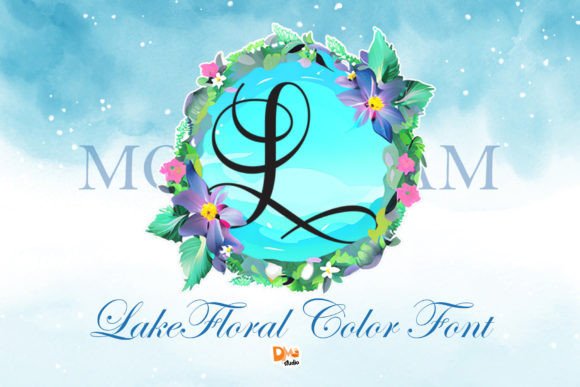 Lake Floral Monogram: A Unique Font for Memorable Designs