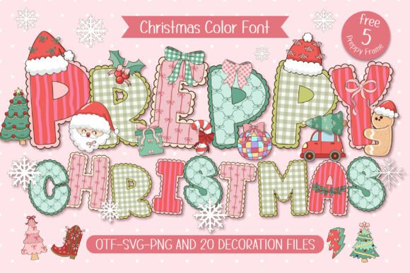 Preppychristmas 4: A Playful Twist on Holiday Typography